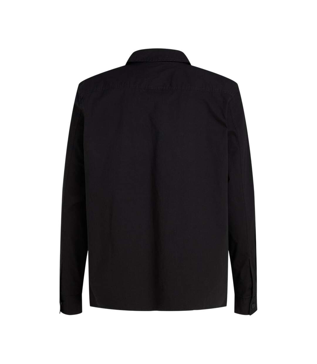 Mens Cotton Overshirt Black Calvin Klein-4