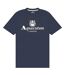 T-shirt Motif/style Gros Logo Bordeaux Homme Bleu Marine Foncé Aquascutum-2