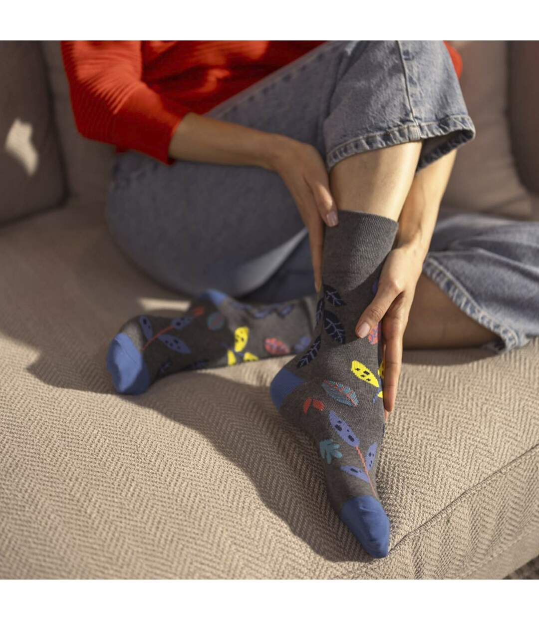 6 paires de chaussettes à motifs non élastiques pour dames-4