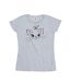 Disney - T-shirt CLASSICS MARIE FACE POCKET - Femme (Gris chiné) - UTBI15850-1