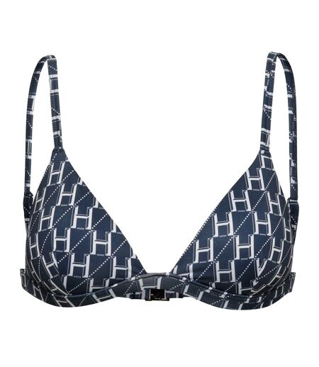 Haut De Maillot De Bain Femme Bleu Blanc Hugo