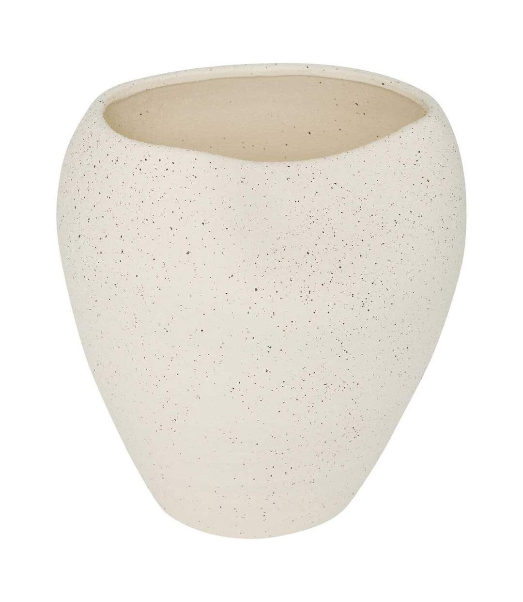 Vase Design en Céramique Sien 29cm Blanc-1