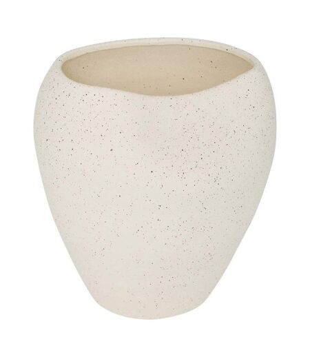 Vase Design en Céramique Sien 29cm Blanc