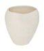 Vase Design en Céramique Sien 29cm Blanc-1