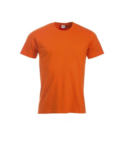 Clique Mens New Classic Melange T-Shirt (Blood Orange)