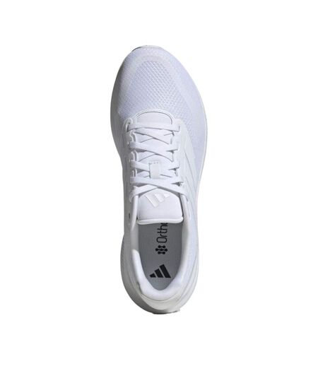 Chaussures Course À Pied Motif/style 3 Rayures Runfalcon Homme Blanc Bleu Adidas