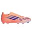 Mens F50 League Laceless Firm Ground Football Boots Orange Blue Adidas-1