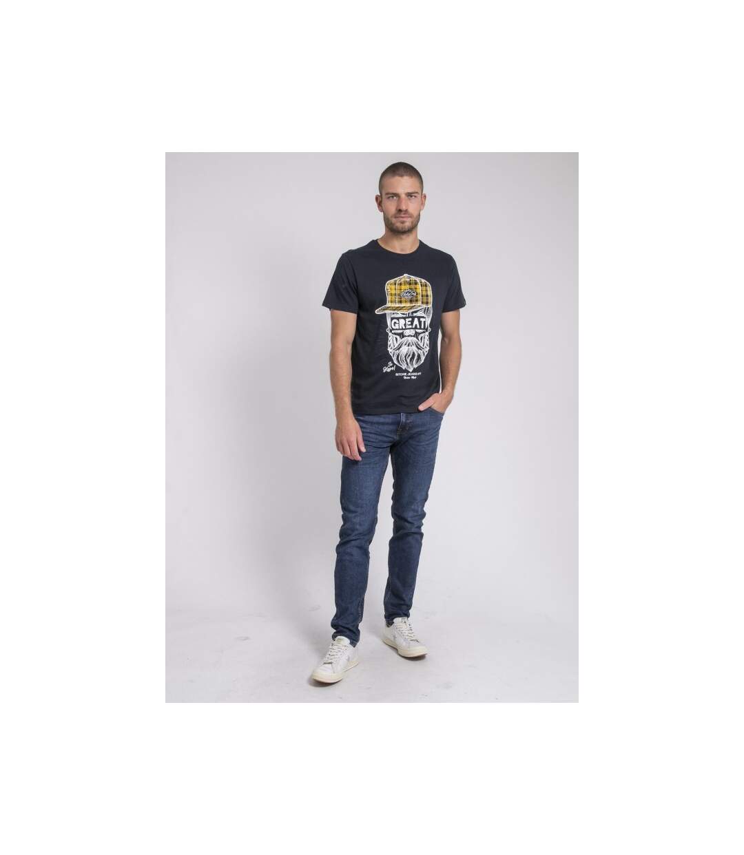 T-shirt col rond pur coton JAMYTH-4