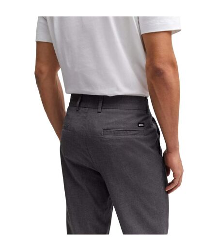 Mens Kane Straight Trousers Dark Blue Boss