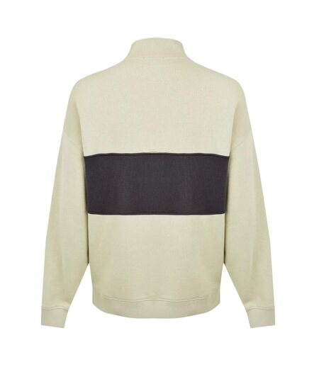 Mens Logo Zip Neck Relaxed Fit Sweatshirt Pistachio Jack Wills