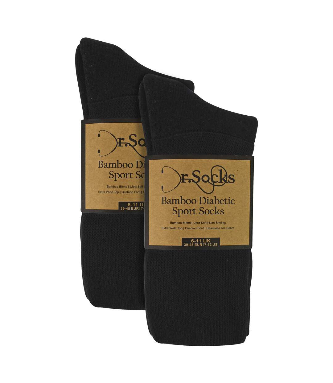 6 Pack Mens Diabetic Sport Socks | Breathable Non Binding Comfort Socks-2