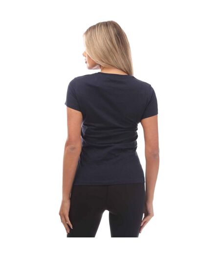 Womens/ladies Plain T-shirt Navy Puma