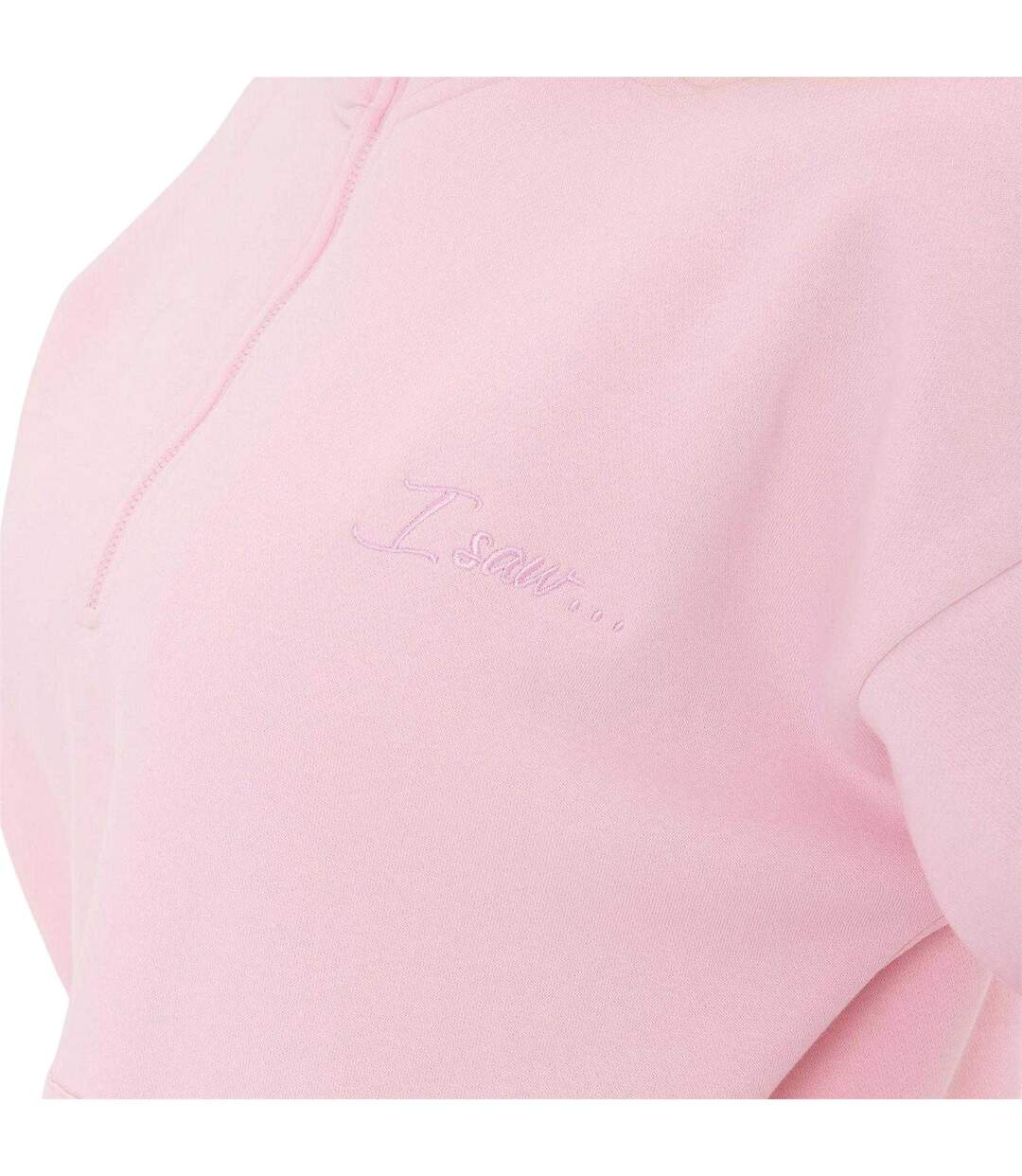 Womens/ladies Fleece Relaxed Fit Sweatshirt Pink I Saw It First-4