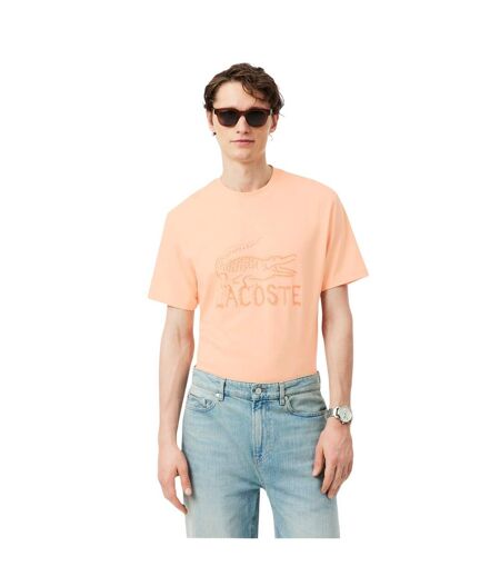 T-shirt Motif/style Logo Homme Rose Lacoste
