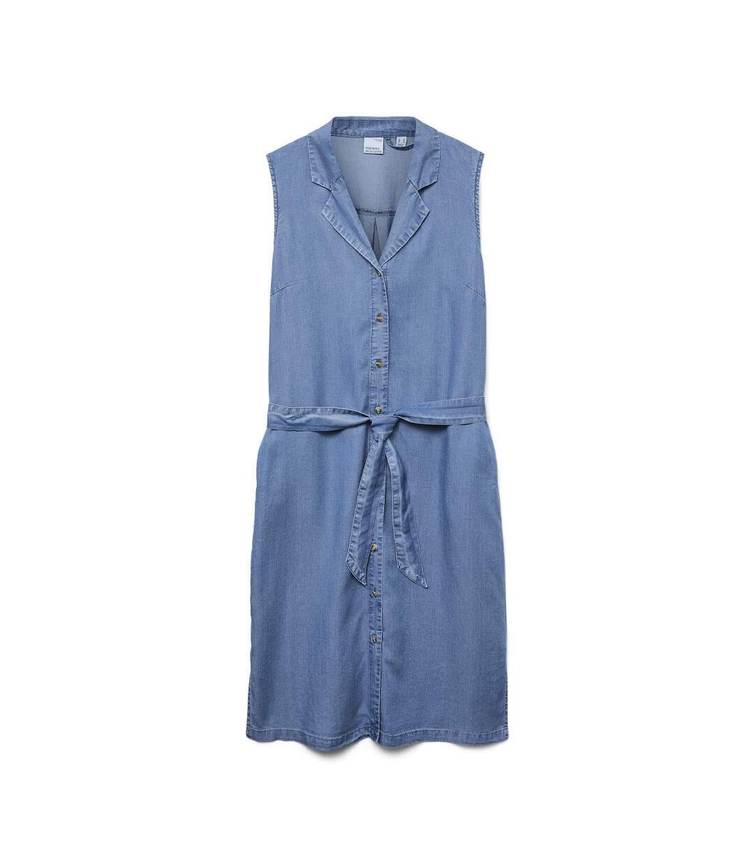 Robe en jean bleu femme vero moda bree-2