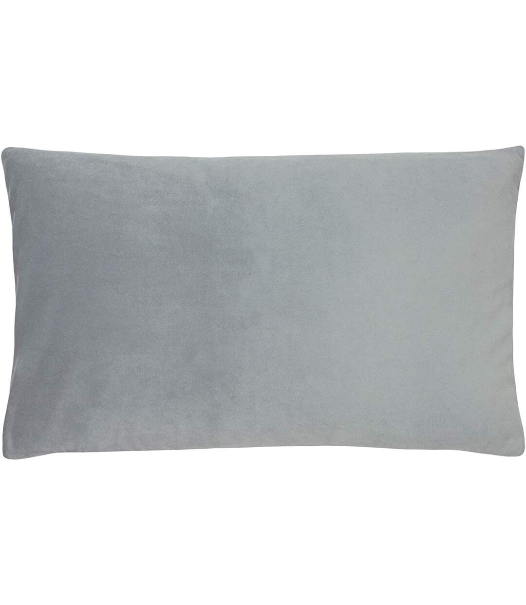 Sunningdale velvet rectangular cushion cover 30cm x 50cm platinum Evans Lichfield