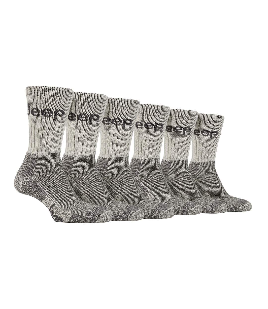 6 Pairs Mens Luxury Cushioned Cotton Hiking Socks-1