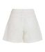 Short blanc  femme vila vipolly pointelle denim-2