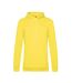 Sweat À Capuche Motif/style Uni Homme Jaune Soleil B&C-1