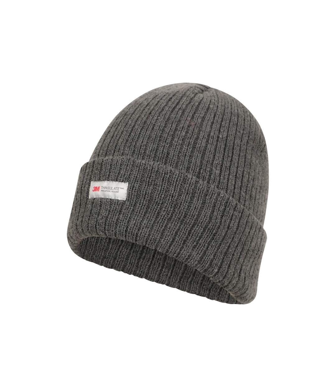 Mens knitted thinsulate beanie grey Mountain Warehouse-4