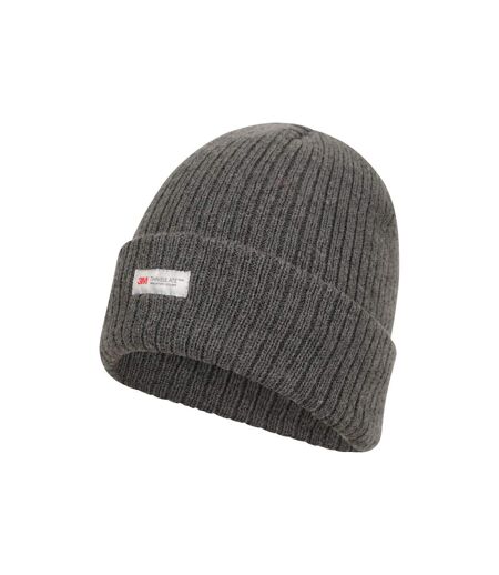 Mens knitted thinsulate beanie grey Mountain Warehouse