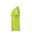 T-shirt Basic Femme Jaune Fluo James And Nicholson-3