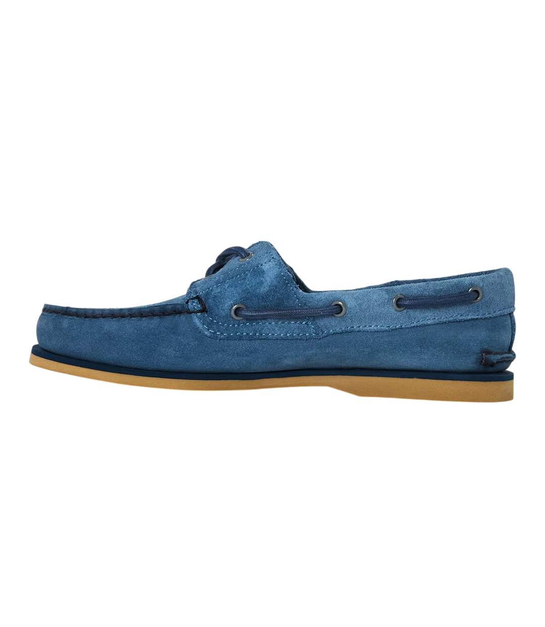 Mens Classic Textured Suede Lace Up Boat Shoes Medium Blue Timberland-2