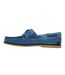 Mens Classic Textured Suede Lace Up Boat Shoes Medium Blue Timberland-2