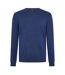 Mens Crew Neck Regular Long-sleeved Sweatshirt Medium Blue Boss-1