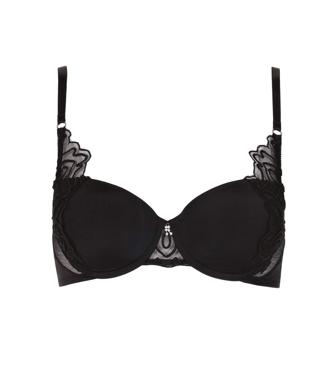 Soutien-gorge préformé Rhapsody noir bonnets B à E Lisca