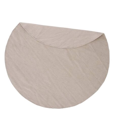 Tapis en coton et laine Jaipur beige Diamètre 200 cm