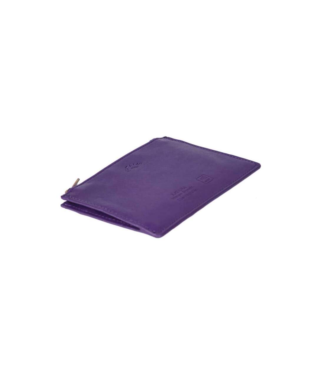 Katana - Porte-cartes compact en cuir - violet - 8766-3