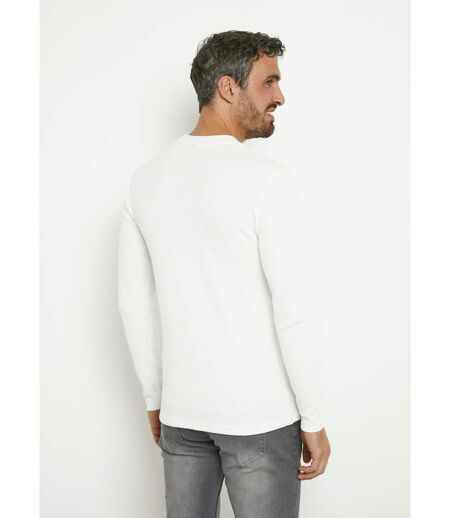 T-shirt col rond maille texturée épaisse