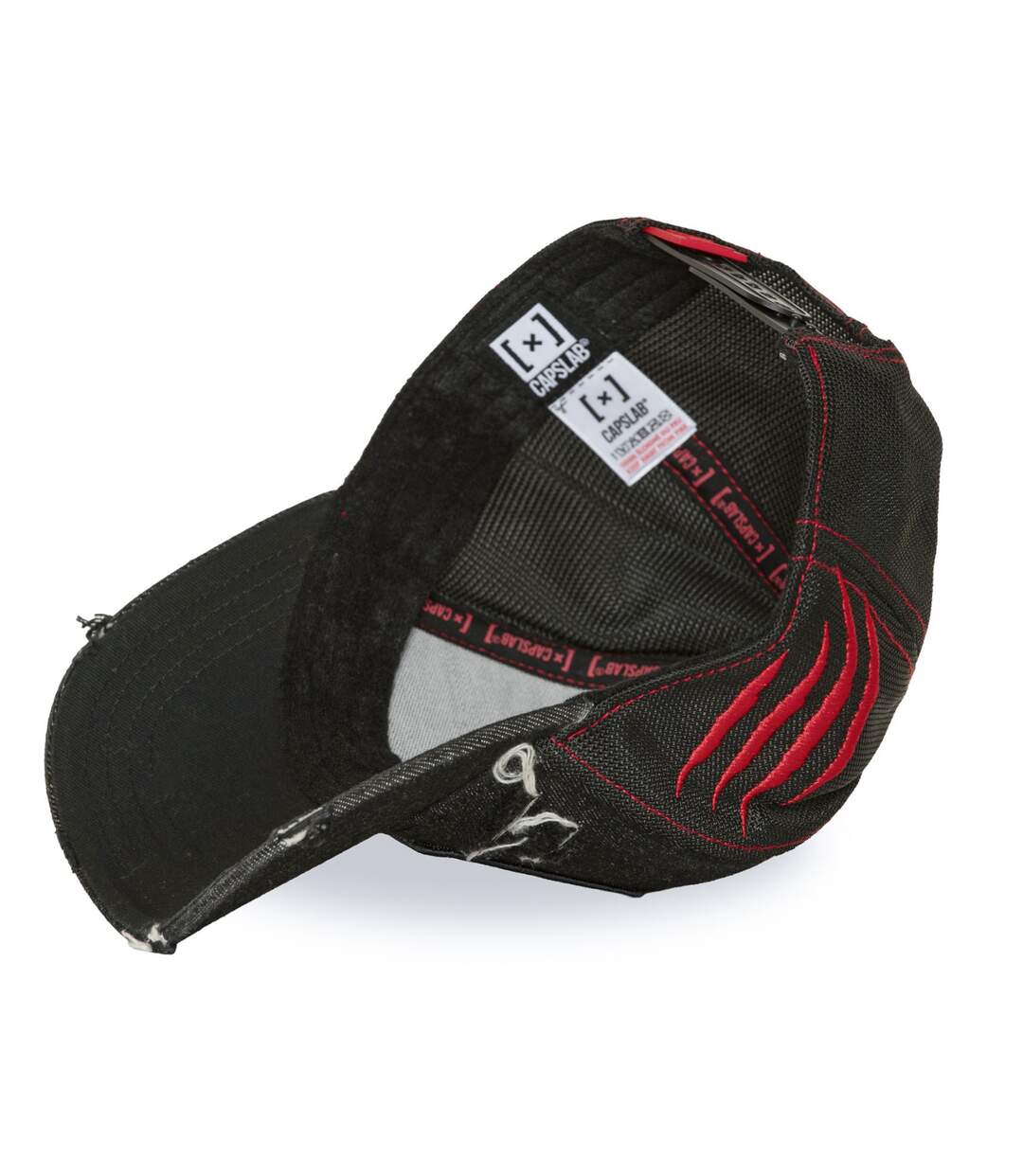 Casquette trucker effet usé avec filet et patch Pop Legend Capslab-5