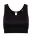 Haut Court Fashion Femme Noir Skinni Fit-1
