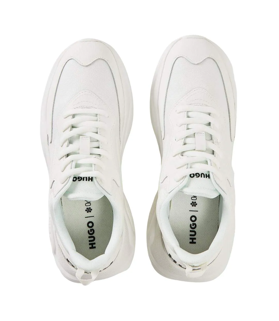 Womens/ladies Leon Runn Trainers White Hugo-3