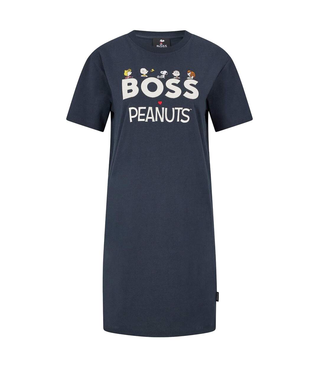 Womens/ladies C_enchy2 Peanuts T-shirt Dress Dark Blue Boss-1