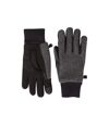 Mountain Warehouse Mens Windproof Faux Fur Lined Touch Gloves (Gray) (M)