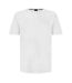 Mens Mixmatch Crew Neck Short-sleeved T-shirt White Boss-2
