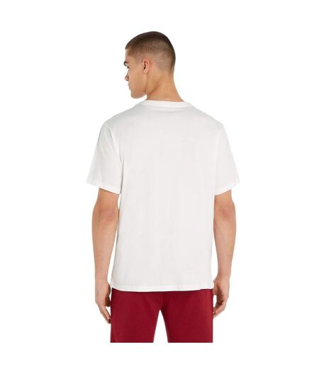 T-shirt Manches Courtes Motif/style Logo Homme Écru Tommy Hilfiger