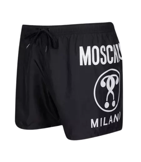 Short De Bain Motif/style Logo Milano Homme Noir Moschino