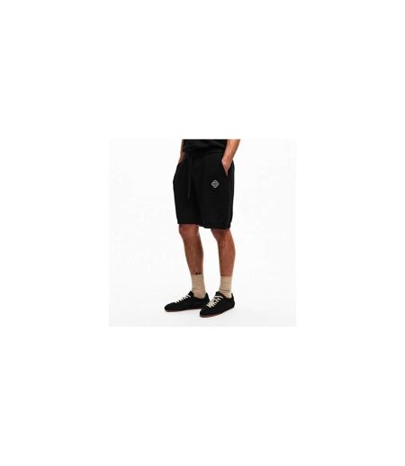 Mens Knitted Logo Shorts Black Belier