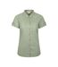 Womens/ladies Coconut Short-sleeved Shirt Light Khaki Mountain Warehouse-1