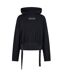 Sweat À Capuche Avec Cordons Motif/style Strass Femme Noir Boss-2