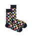 1 Pack Mens & Ladies Cotton Flower Design Socks-1