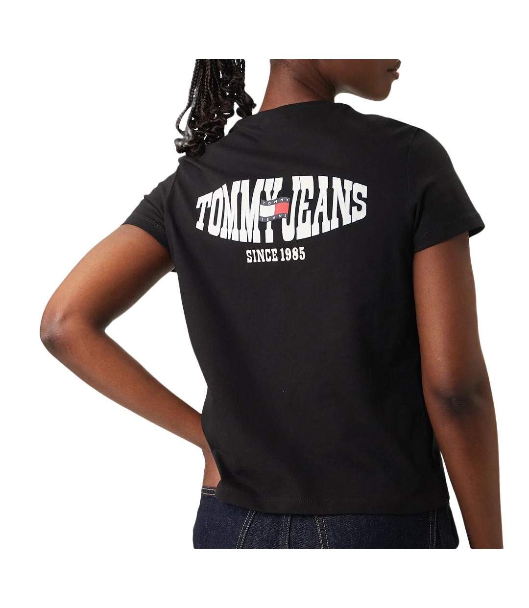 T-Shirt noir femme tommy hilfiger tjw reg-2