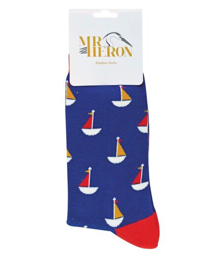 Mr Heron - Mens Boat Patterned Breathable Novelty Bamboo Socks