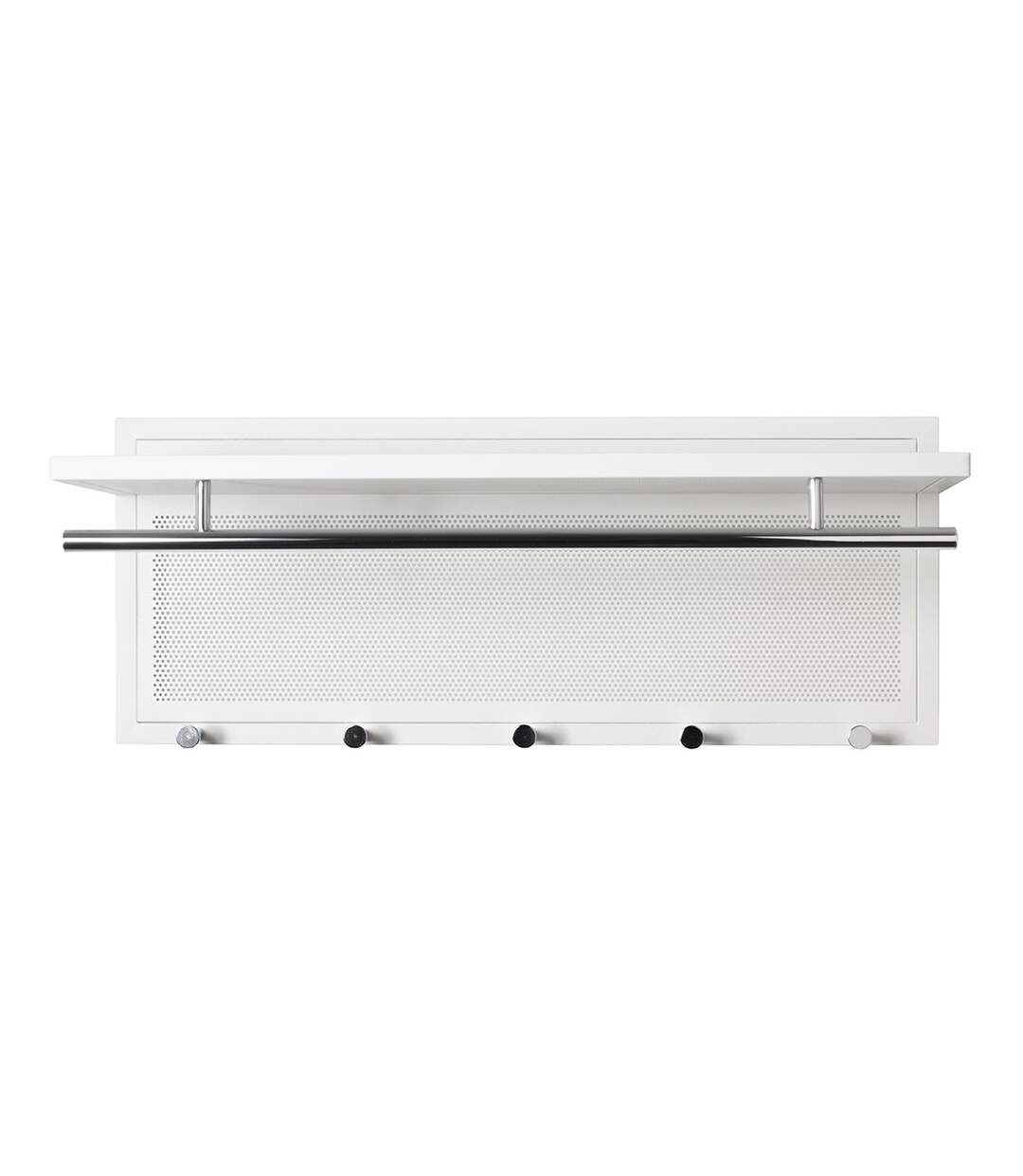 Patère Murale en Métal Paulo 75cm Blanc-2