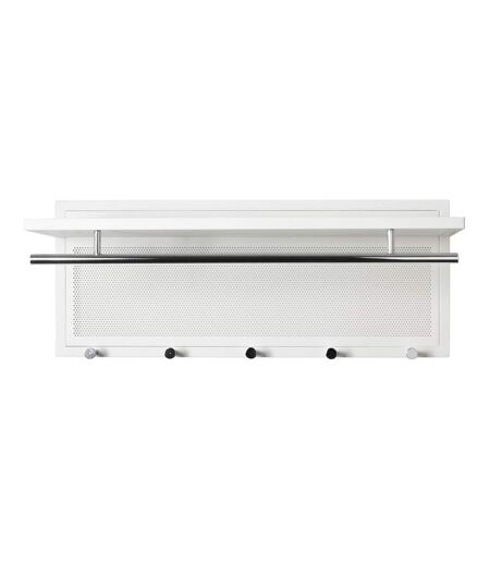 Patère Murale en Métal Paulo 75cm Blanc