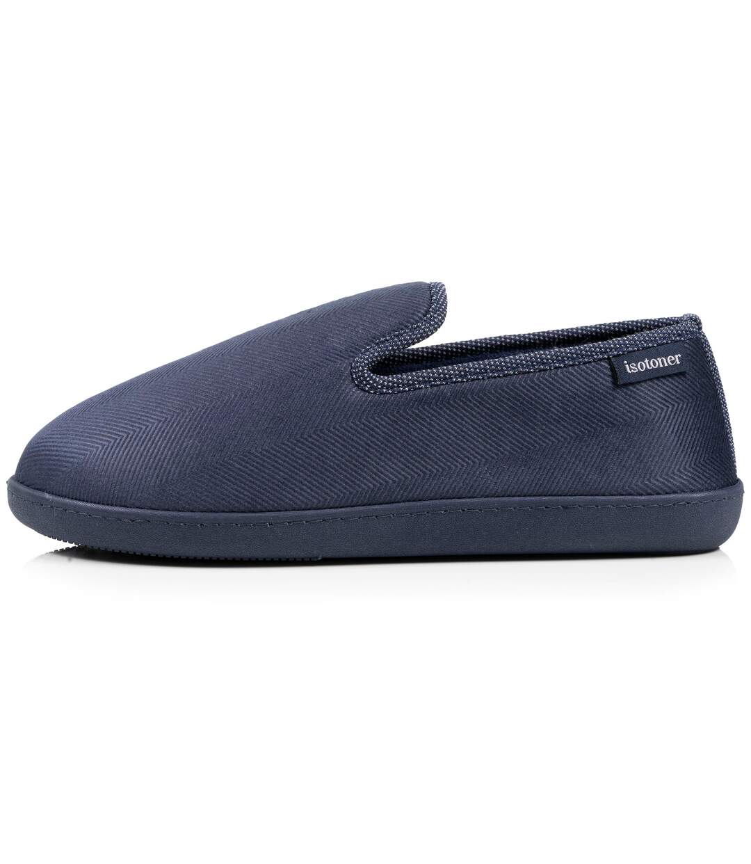 Isotoner Chaussons Charentaises homme velours, semelle ergonomique, mousse à mémoire forme, confort usage quotidien-3